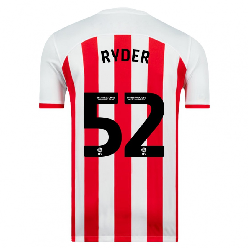 Kandiny Uomo Maglia Joe Ryder #52 Bianco Kit Gara Home 2023/24 Maglietta