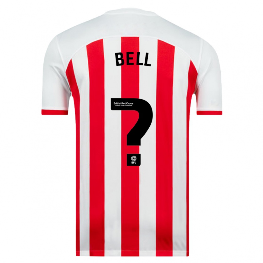 Kandiny Hombre Camiseta Luke Bell #0 Blanco 1ª Equipación 2023/24 La Camisa