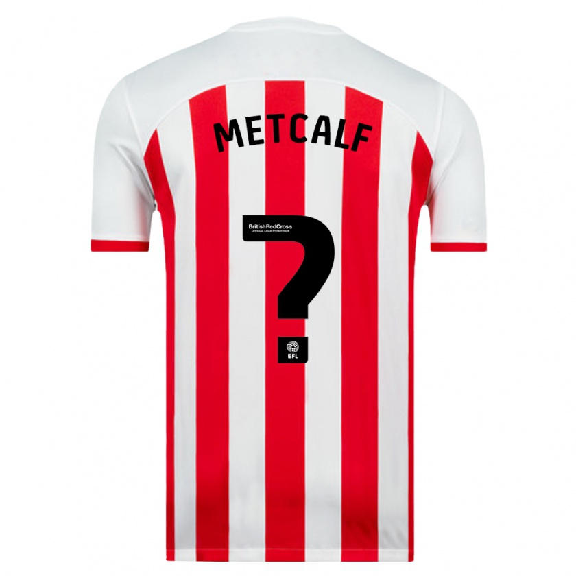 Kandiny Hombre Camiseta Ben Metcalf #0 Blanco 1ª Equipación 2023/24 La Camisa