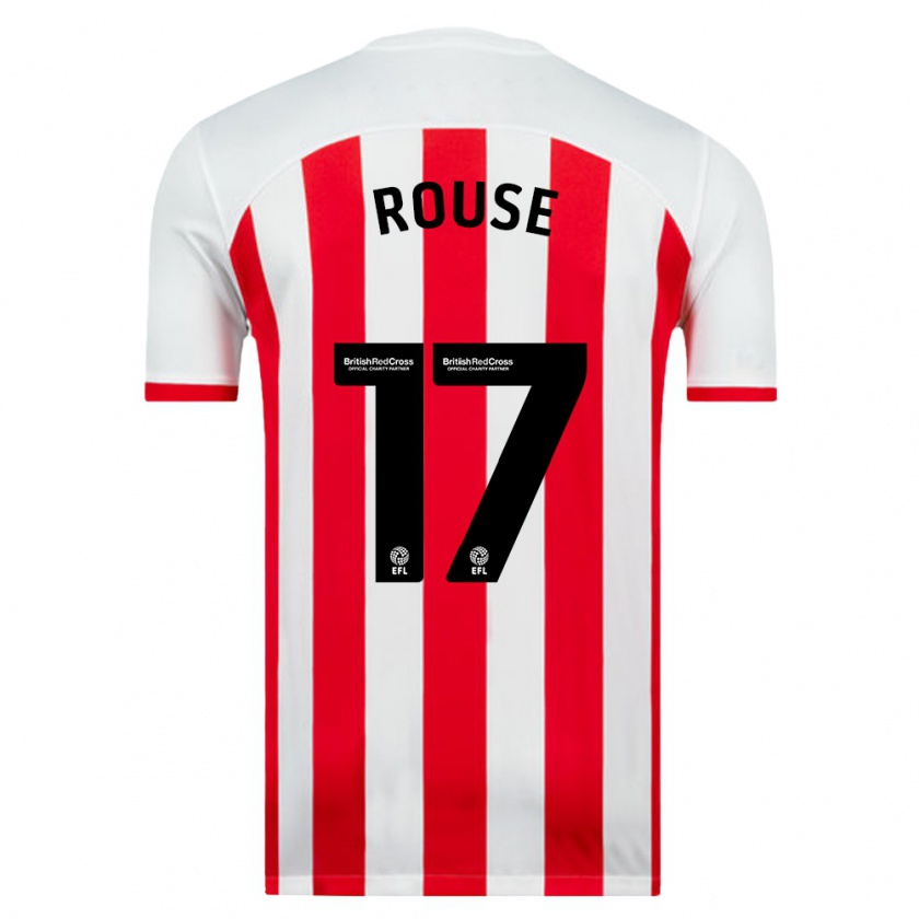 Kandiny Hombre Camiseta Mollie Rouse #17 Blanco 1ª Equipación 2023/24 La Camisa