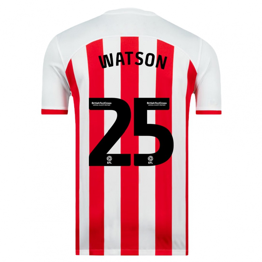 Kandiny Uomo Maglia Katy Watson #25 Bianco Kit Gara Home 2023/24 Maglietta