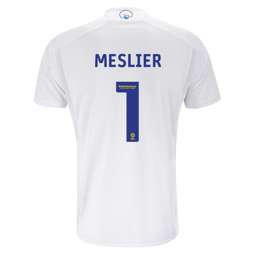 Kandiny Heren Illan Meslier #1 Wit Thuisshirt Thuistenue 2023/24 T-Shirt België