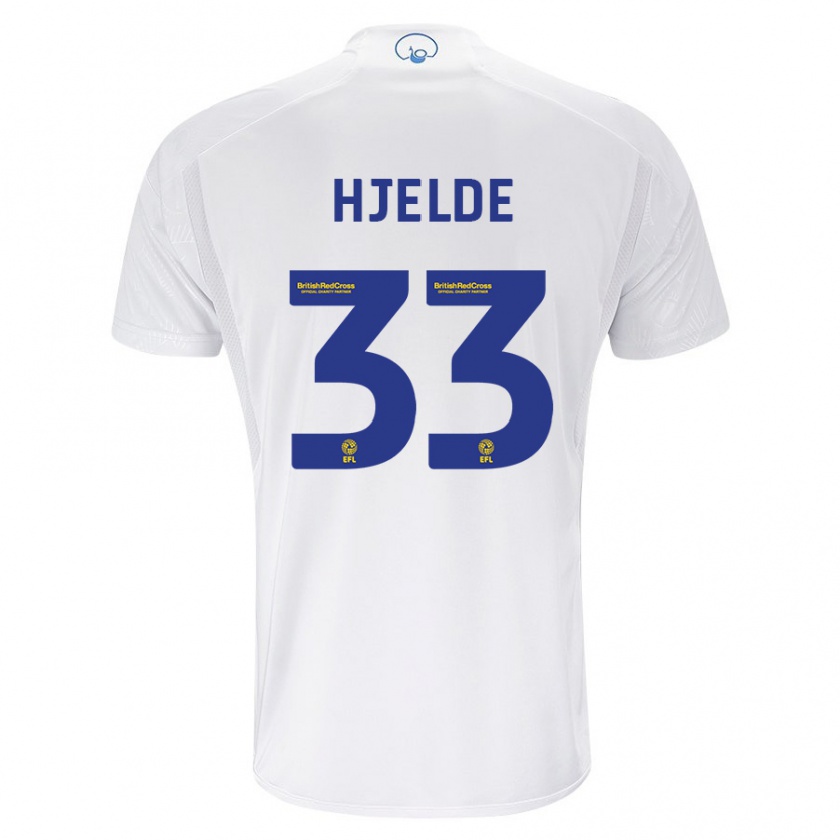 Kandiny Heren Leo Fuhr Hjelde #33 Wit Thuisshirt Thuistenue 2023/24 T-Shirt België