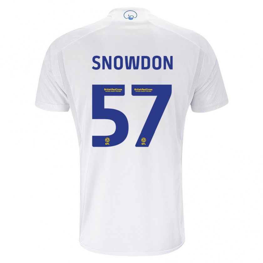 Kandiny Heren Joe Snowdon #57 Wit Thuisshirt Thuistenue 2023/24 T-Shirt België