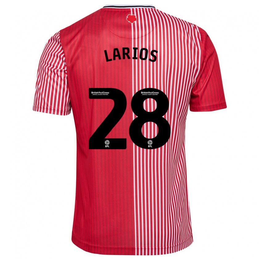 Kandiny Uomo Maglia Juan Larios #28 Rosso Kit Gara Home 2023/24 Maglietta