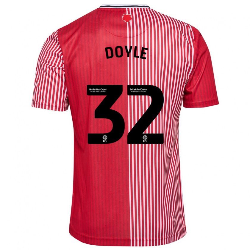 Kandiny Hombre Camiseta Kamari Doyle #32 Rojo 1ª Equipación 2023/24 La Camisa