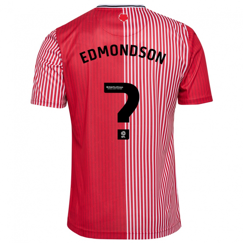 Kandiny Hombre Camiseta Tyler Edmondson #0 Rojo 1ª Equipación 2023/24 La Camisa