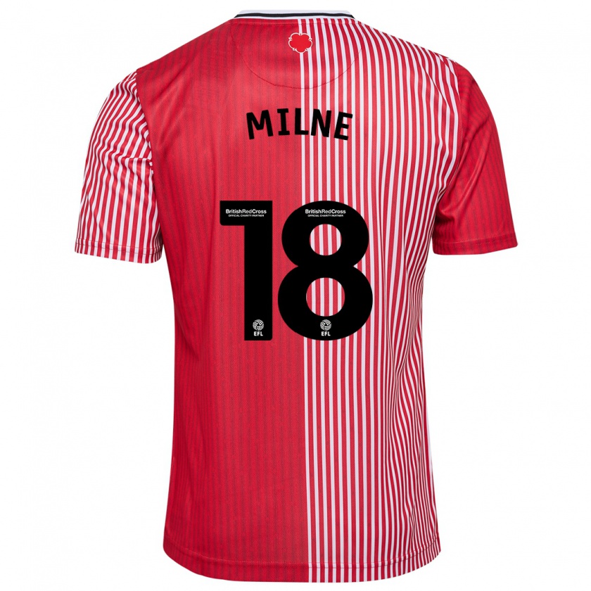 Kandiny Uomo Maglia Isabel Milne #18 Rosso Kit Gara Home 2023/24 Maglietta