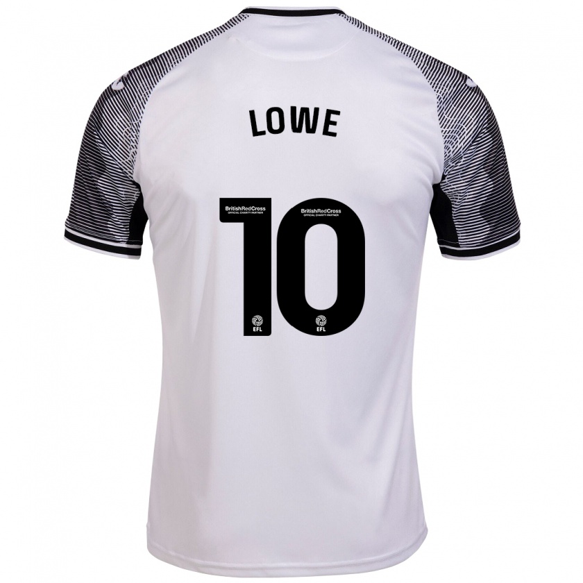 Kandiny Uomo Maglia Jamal Lowe #10 Bianco Kit Gara Home 2023/24 Maglietta