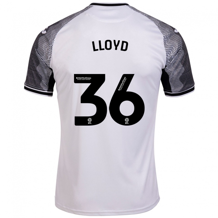 Kandiny Uomo Maglia Ben Lloyd #36 Bianco Kit Gara Home 2023/24 Maglietta