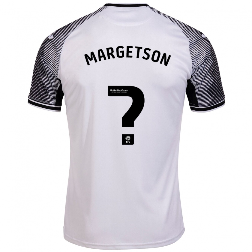 Kandiny Uomo Maglia Kit Margetson #0 Bianco Kit Gara Home 2023/24 Maglietta