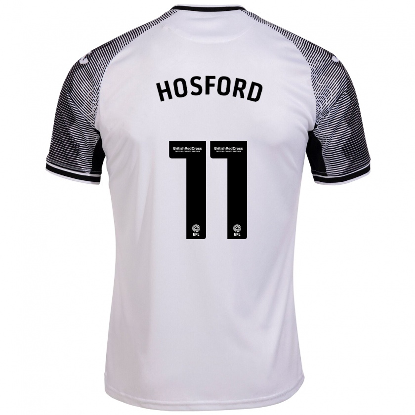 Kandiny Uomo Maglia Katy Hosford #11 Bianco Kit Gara Home 2023/24 Maglietta