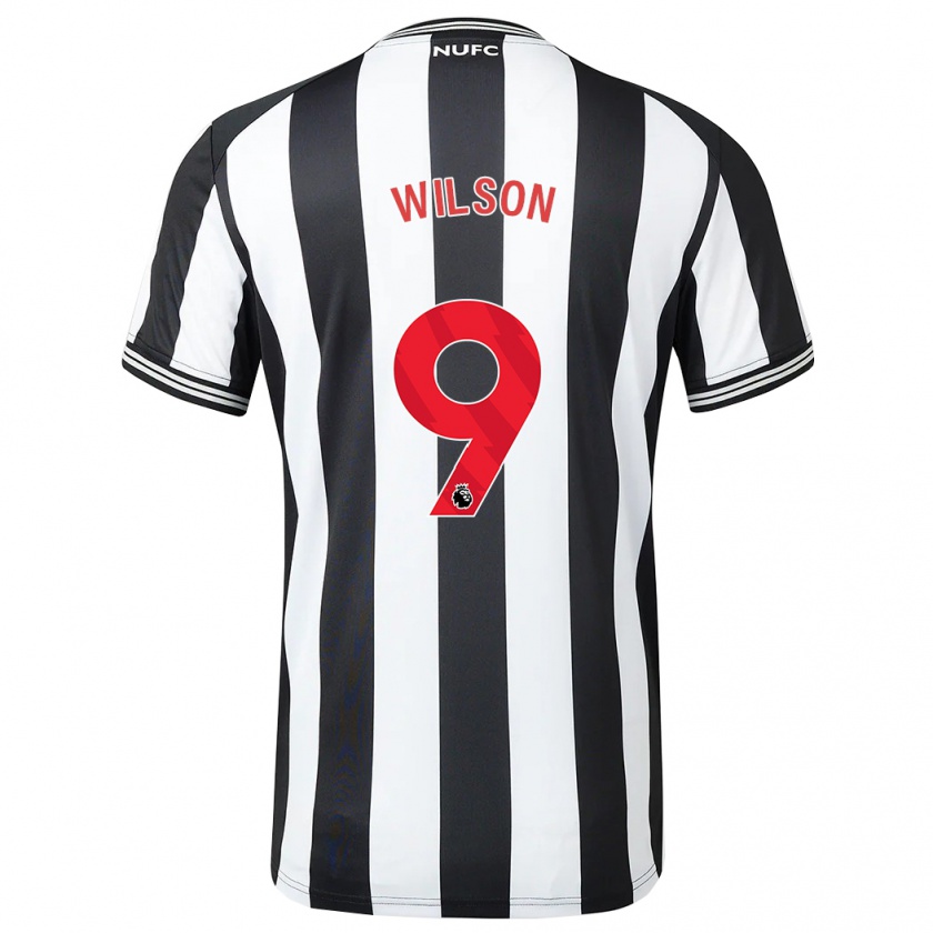 Kandiny Herren Callum Wilson #9 Schwarz-Weiss Heimtrikot Trikot 2023/24 T-Shirt Österreich