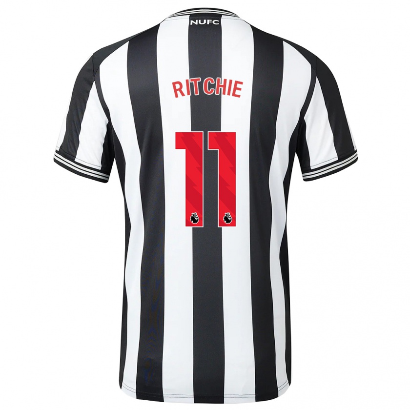 Kandiny Heren Matt Ritchie #11 Zwart Wit Thuisshirt Thuistenue 2023/24 T-Shirt België