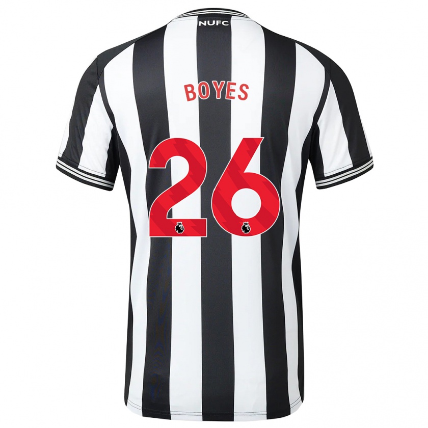 Kandiny Heren Grace Boyes #26 Zwart Wit Thuisshirt Thuistenue 2023/24 T-Shirt België