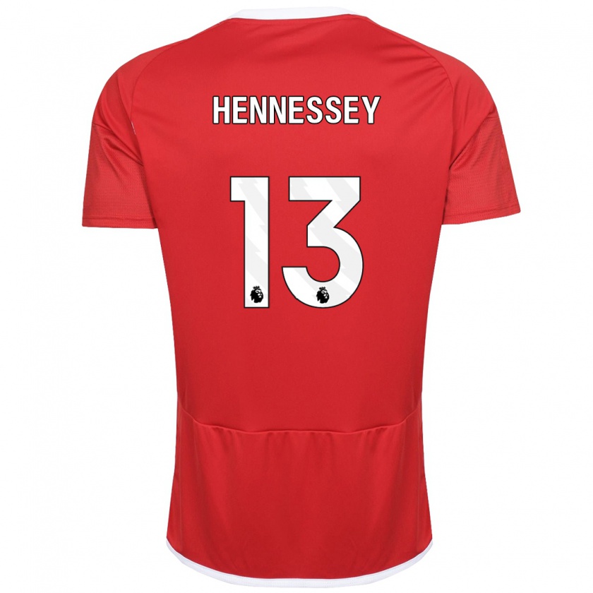 Kandiny Heren Wayne Hennessey #13 Rood Thuisshirt Thuistenue 2023/24 T-Shirt België