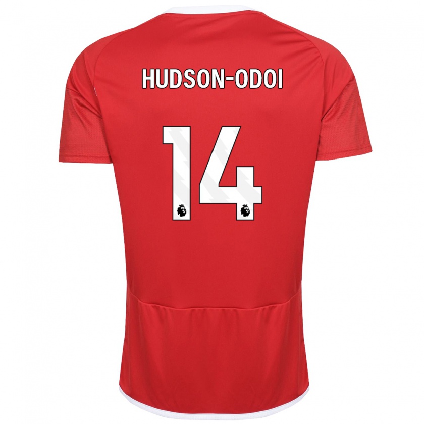 Kandiny Uomo Maglia Callum Hudson-Odoi #14 Rosso Kit Gara Home 2023/24 Maglietta