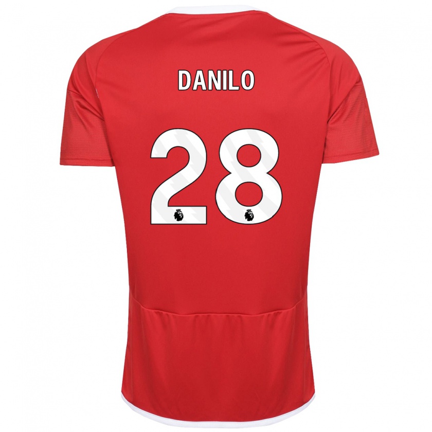 Kandiny Heren Danilo #28 Rood Thuisshirt Thuistenue 2023/24 T-Shirt België