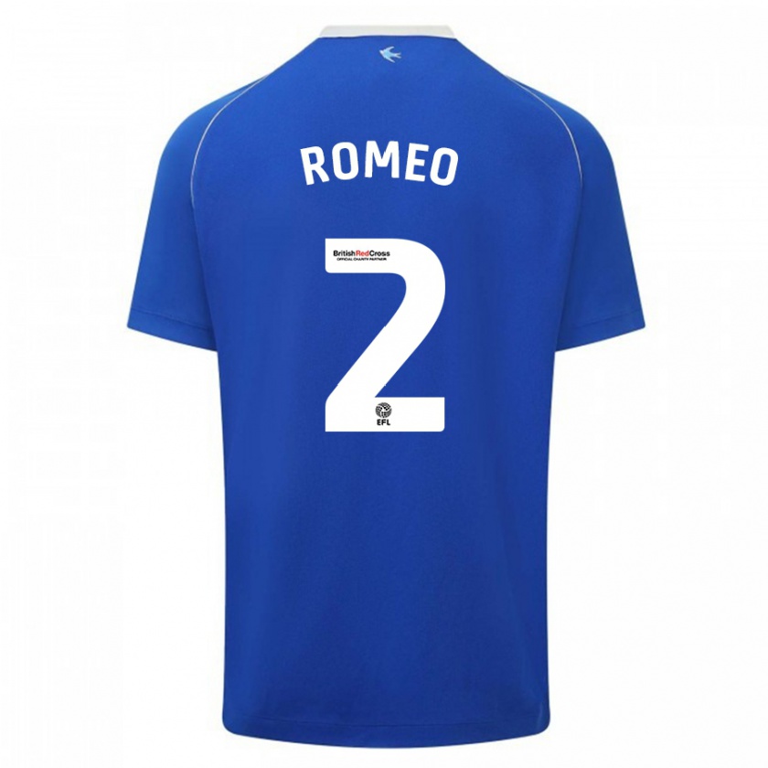 Kandiny Uomo Maglia Mahlon Romeo #2 Blu Kit Gara Home 2023/24 Maglietta