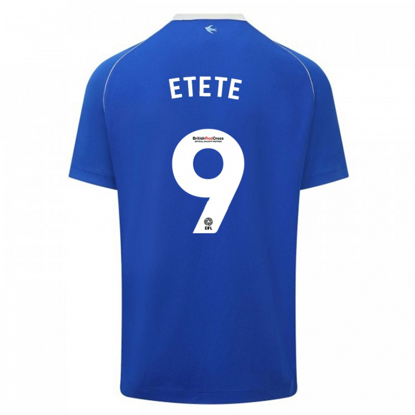 Kandiny Heren Kion Etete #9 Blauw Thuisshirt Thuistenue 2023/24 T-Shirt België