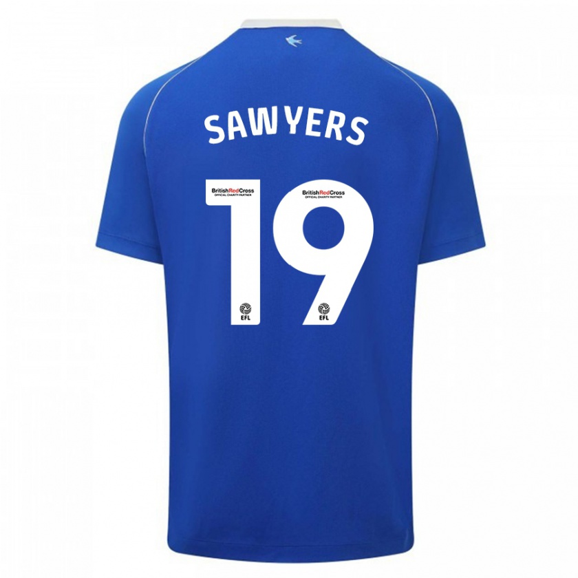 Kandiny Heren Romaine Sawyers #19 Blauw Thuisshirt Thuistenue 2023/24 T-Shirt België