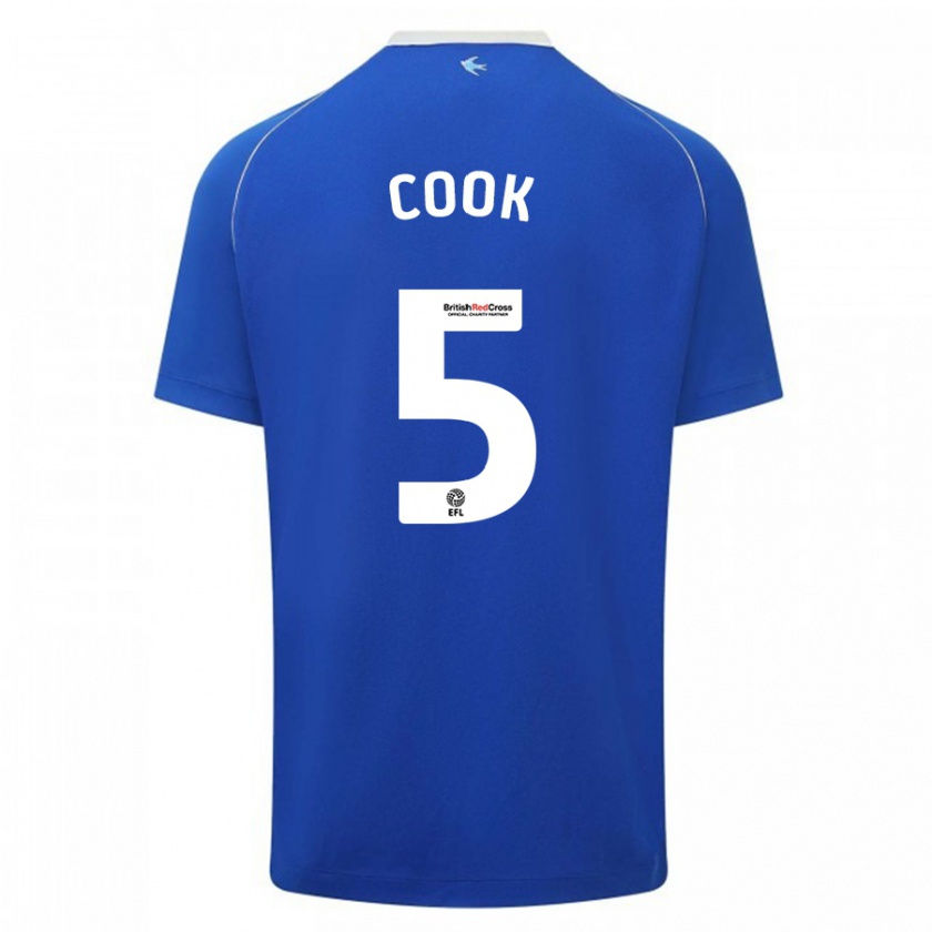 Kandiny Herren Freddie Cook #5 Blau Heimtrikot Trikot 2023/24 T-Shirt Österreich