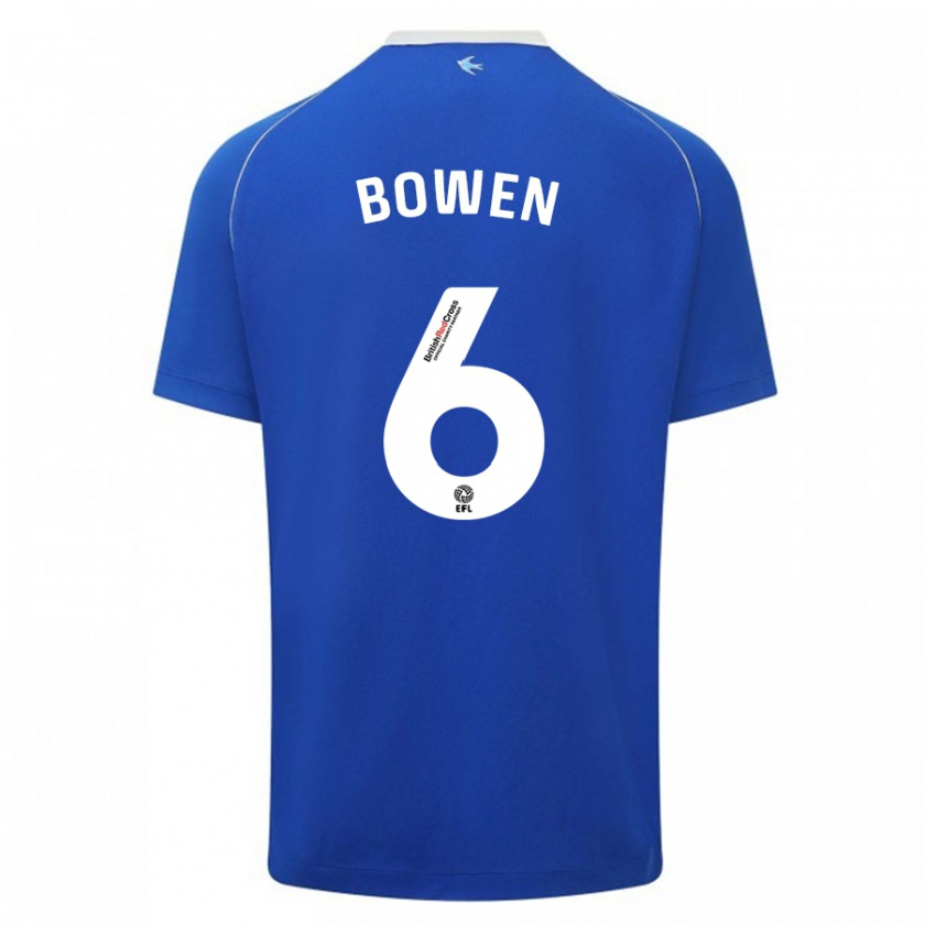 Kandiny Hombre Camiseta Megan Bowen #6 Azul 1ª Equipación 2023/24 La Camisa