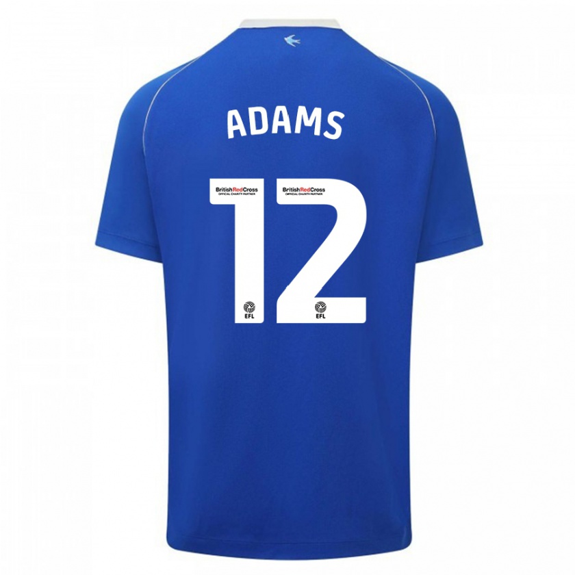 Kandiny Hombre Camiseta Kelly Adams #12 Azul 1ª Equipación 2023/24 La Camisa