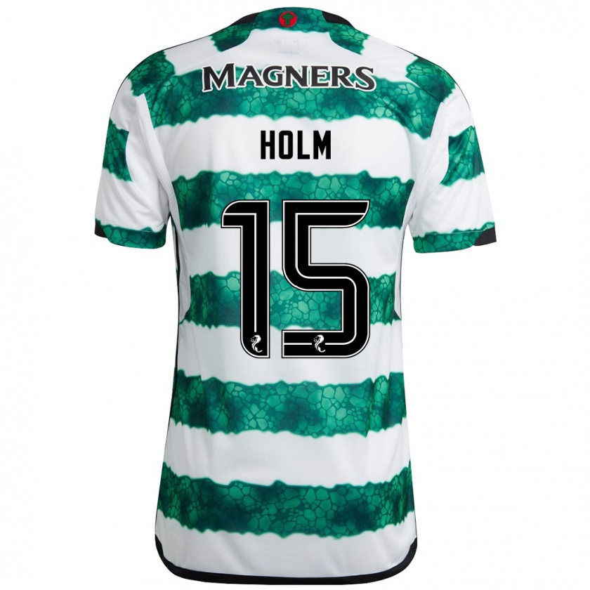 Kandiny Uomo Maglia Odin Thiago Holm #15 Verde Kit Gara Home 2023/24 Maglietta