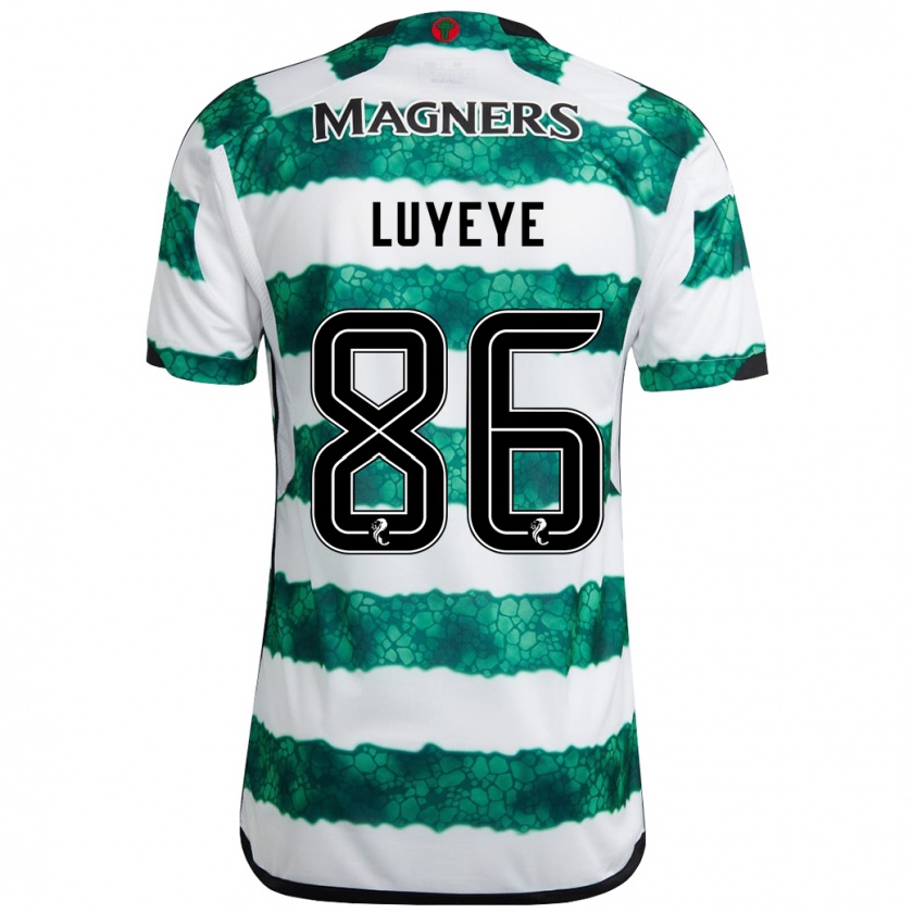 Kandiny Hombre Camiseta Benny-Jackson Luyeye #86 Verde 1ª Equipación 2023/24 La Camisa México