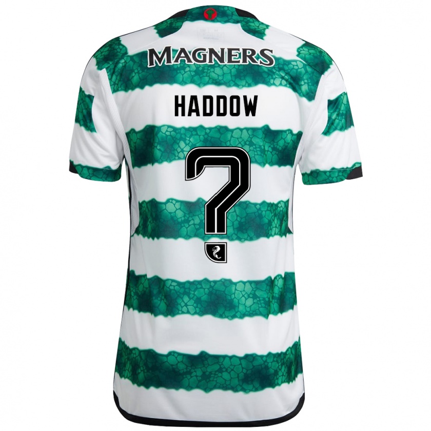 Kandiny Uomo Maglia Aiden Haddow #0 Verde Kit Gara Home 2023/24 Maglietta