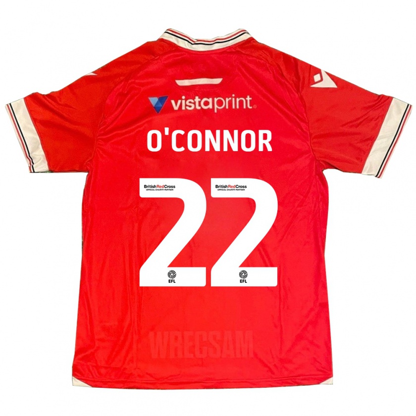 Kandiny Heren Thomas O'connor #22 Rood Thuisshirt Thuistenue 2023/24 T-Shirt België