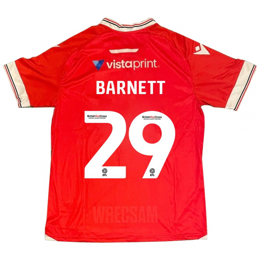 Kandiny Heren Ryan Barnett #29 Rood Thuisshirt Thuistenue 2023/24 T-Shirt België