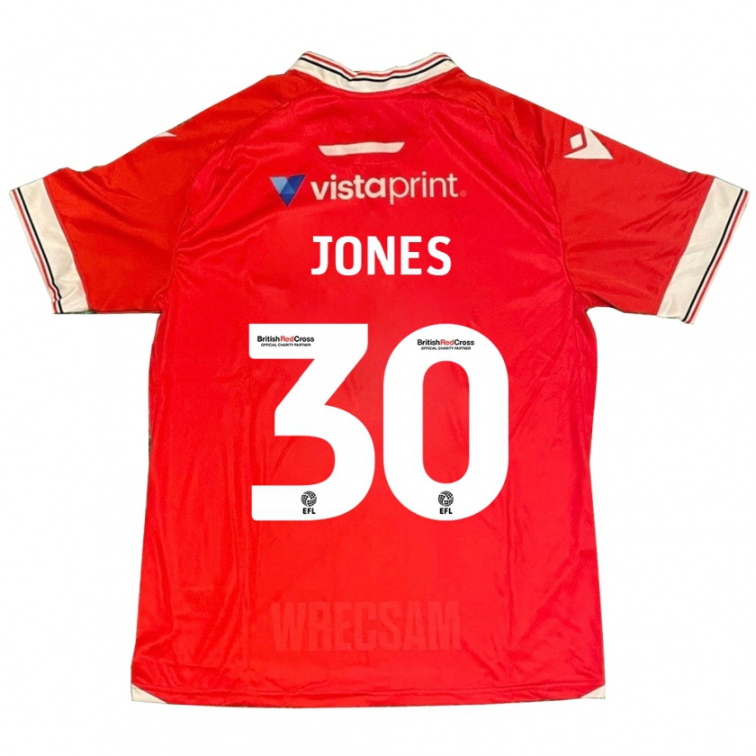 Kandiny Herren James Jones #30 Rot Heimtrikot Trikot 2023/24 T-Shirt Österreich