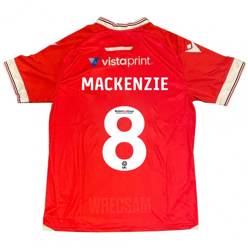 Kandiny Heren Libby Mackenzie #8 Rood Thuisshirt Thuistenue 2023/24 T-Shirt België