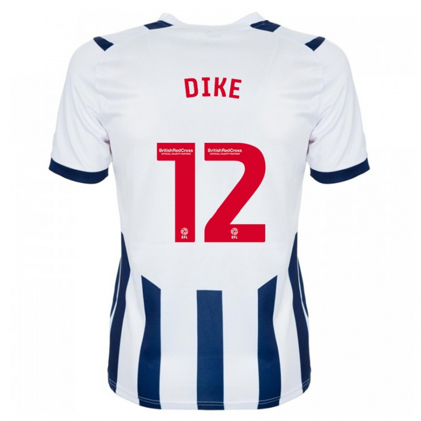 Kandiny Uomo Maglia Daryl Dike #12 Bianco Kit Gara Home 2023/24 Maglietta