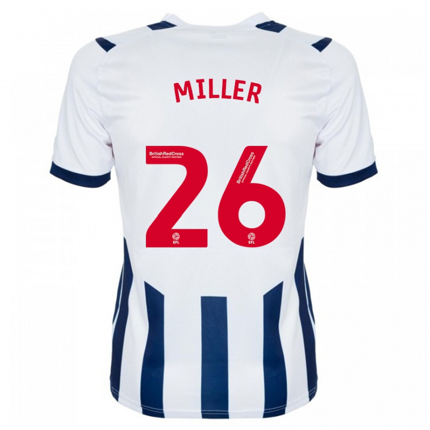 Kandiny Heren Nna Miller #26 Wit Thuisshirt Thuistenue 2023/24 T-Shirt België