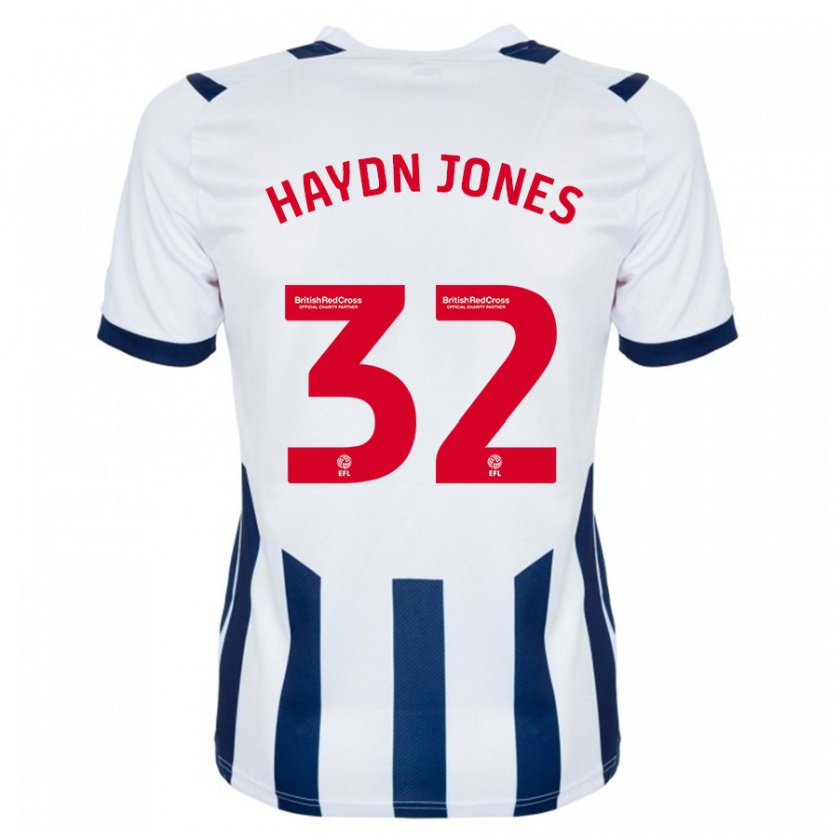 Kandiny Uomo Maglia Mackenzie Haydn-Jones #32 Bianco Kit Gara Home 2023/24 Maglietta