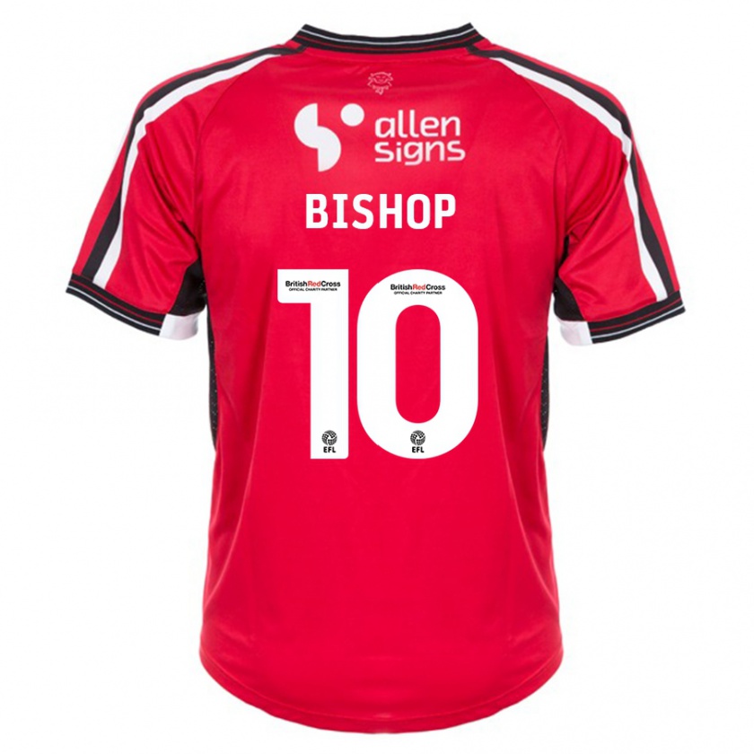 Kandiny Hombre Camiseta Teddy Bishop #10 Rojo 1ª Equipación 2023/24 La Camisa