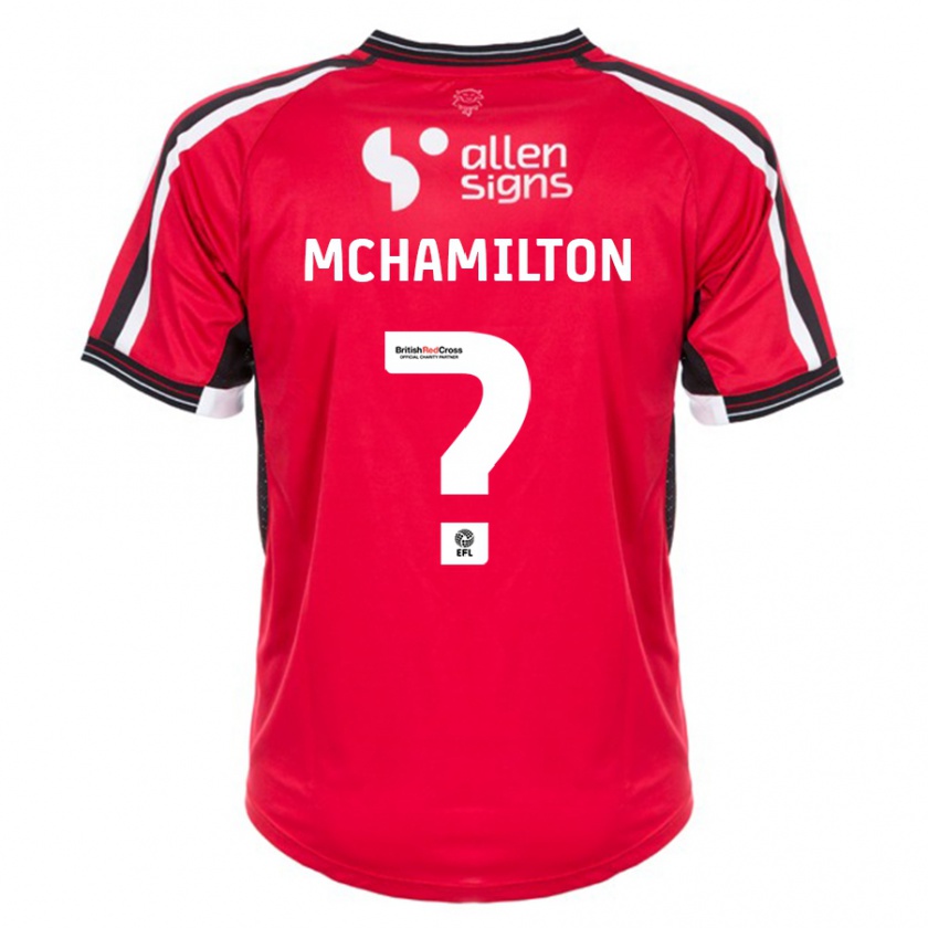 Kandiny Hombre Camiseta Toni Mchamilton #0 Rojo 1ª Equipación 2023/24 La Camisa