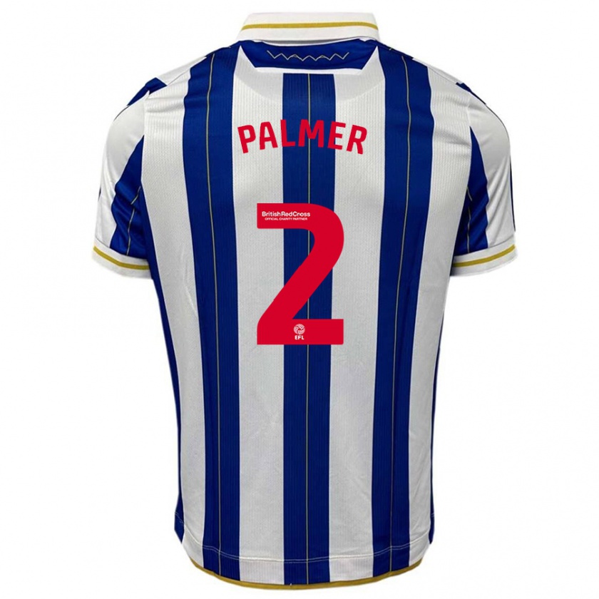 Kandiny Heren Liam Palmer #2 Blauw Wit Thuisshirt Thuistenue 2023/24 T-Shirt België