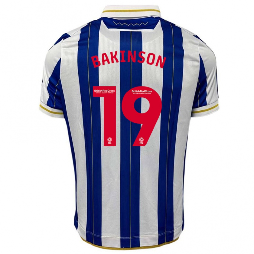 Kandiny Uomo Maglia Tyreeq Bakinson #19 Blu Bianco Kit Gara Home 2023/24 Maglietta