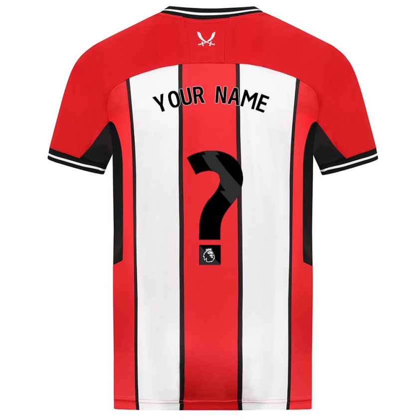 Kandiny Uomo Maglia Il Tuo Nome #0 Rosso Kit Gara Home 2023/24 Maglietta