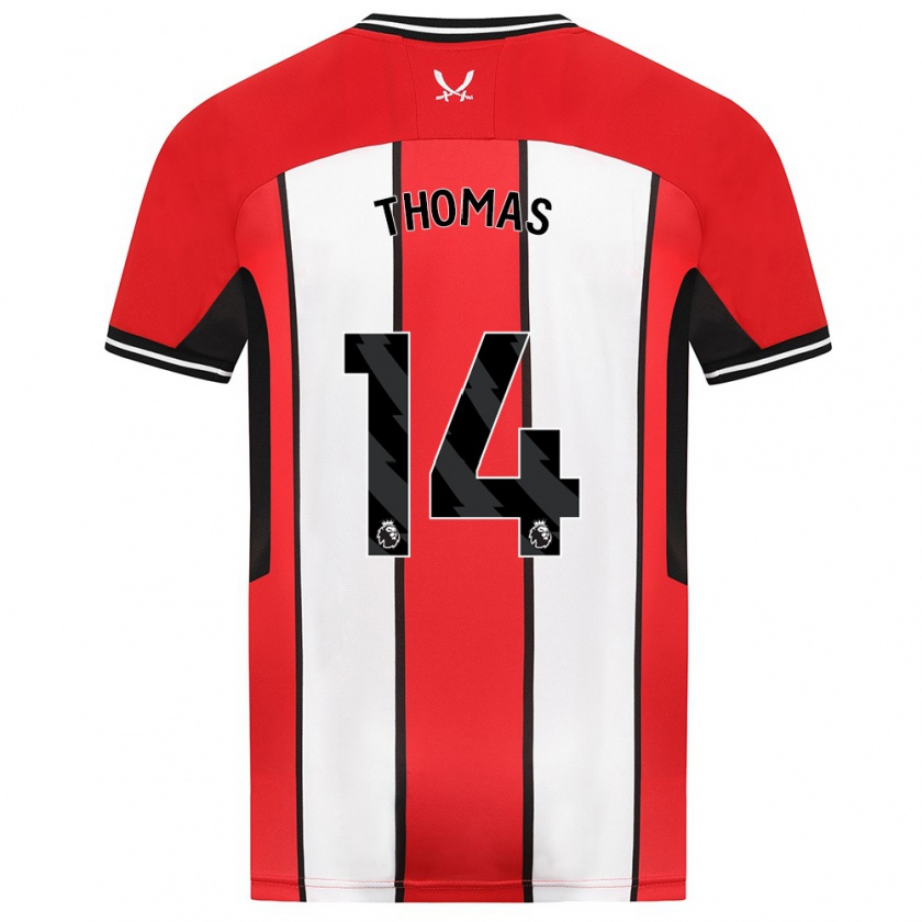 Kandiny Heren Luke Thomas #14 Rood Thuisshirt Thuistenue 2023/24 T-Shirt België