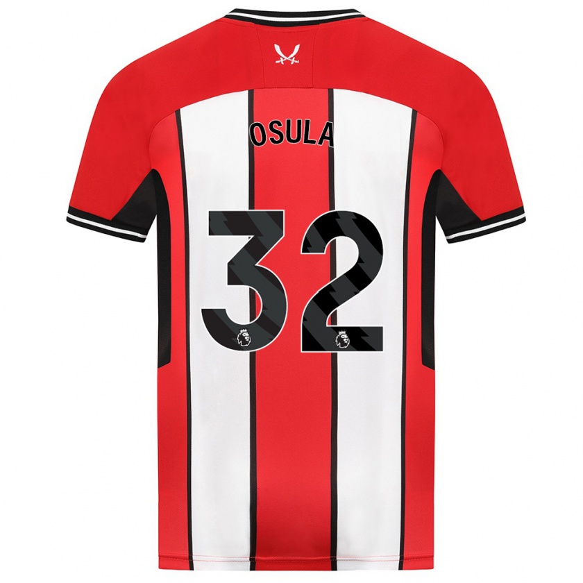 Kandiny Herren William Osula #32 Rot Heimtrikot Trikot 2023/24 T-Shirt Österreich