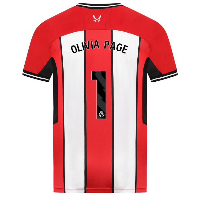 Kandiny Herren Olivia Page #1 Rot Heimtrikot Trikot 2023/24 T-Shirt Österreich