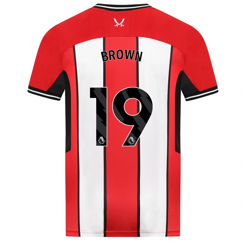 Kandiny Heren Alanta Brown #19 Rood Thuisshirt Thuistenue 2023/24 T-Shirt België