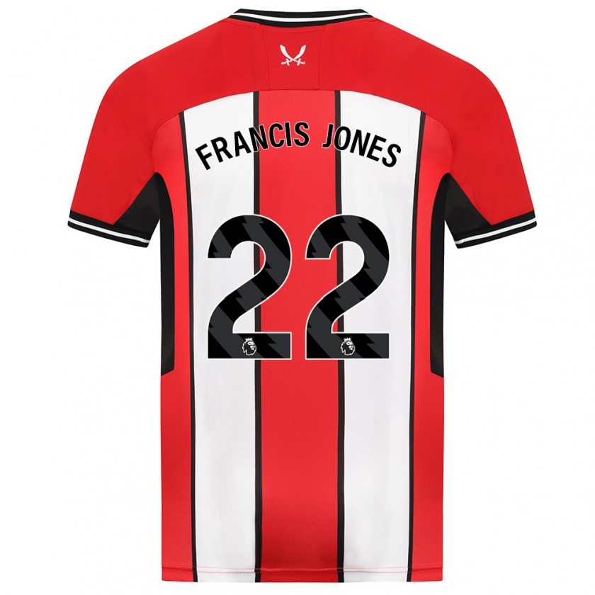 Kandiny Hombre Camiseta Maria Francis-Jones #22 Rojo 1ª Equipación 2023/24 La Camisa