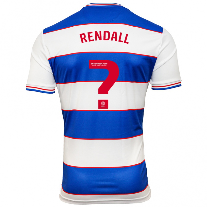 Kandiny Uomo Maglia Trent Rendall #0 Bianco Blu Kit Gara Home 2023/24 Maglietta