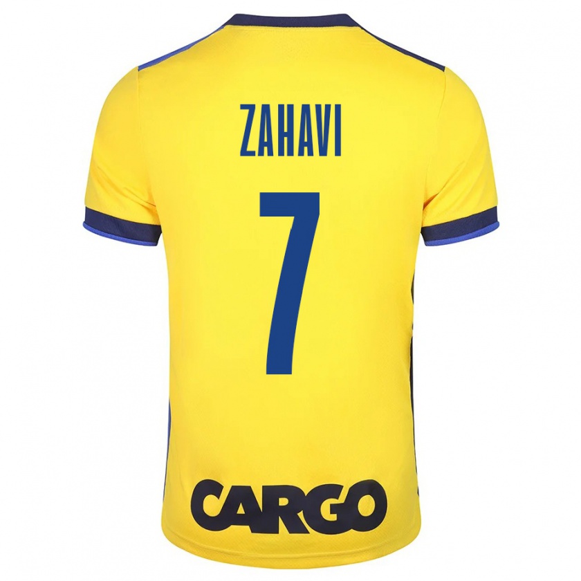 Kandiny Hombre Camiseta Eran Zahavi #7 Amarillo 1ª Equipación 2023/24 La Camisa